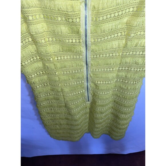 J. Crew Women’s MIDI Dress Size 8 Yellow Frilly Party Going Out Wedding - Picture 12 of 12